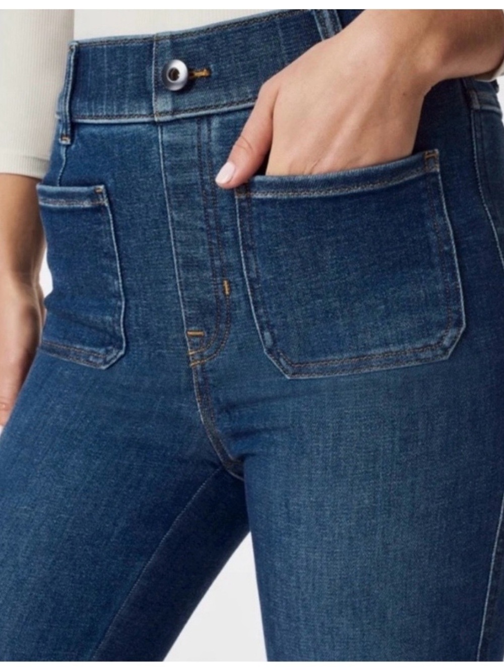 SPANX Jeans in Dark Blue Denim